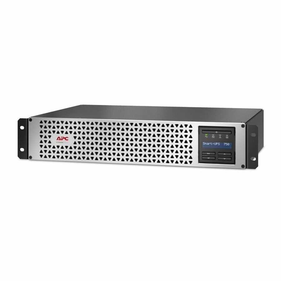 APC Smart-UPS, Line Interactive, 750VA, Lithium-ion, Rackmount 2U, 120V, 6x NEMA 5-15R outlets, SmartConnect Port+SmartSlot,Short Depth,AVR,LCD,TAA