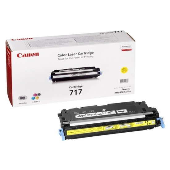 Canon 717Y Original Laser Toner Cartridge - Yellow Pack