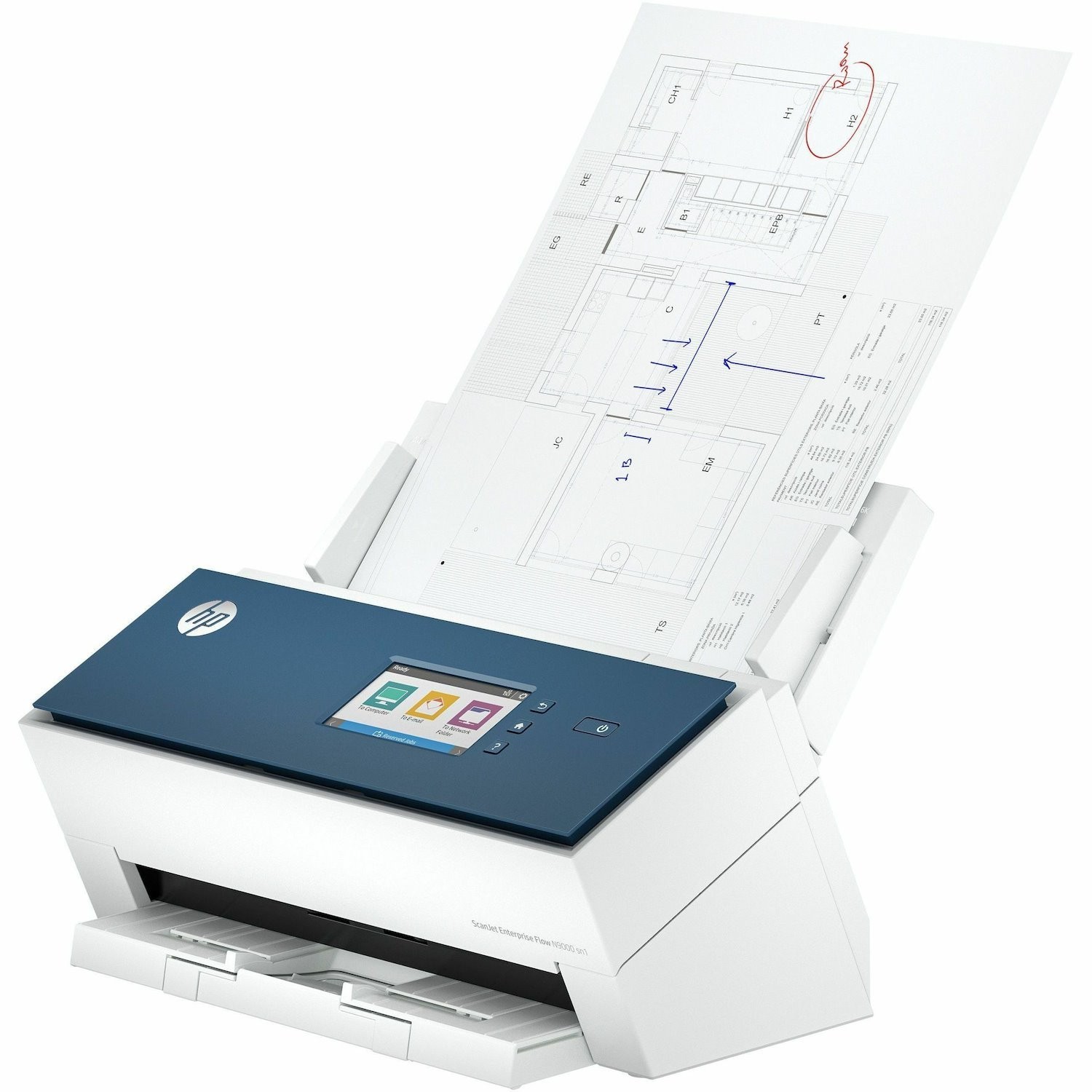 HP Scanjet Enterprise Flow N9000 sn1 Large Format Sheetfed Scanner - 1200 dpi Optical
