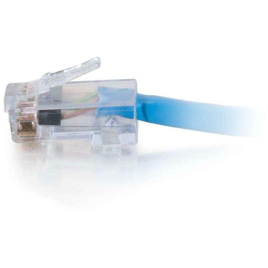 Cables To Go C2G Cat6 Patch Cable, Non-Booted, Blue, 50FT