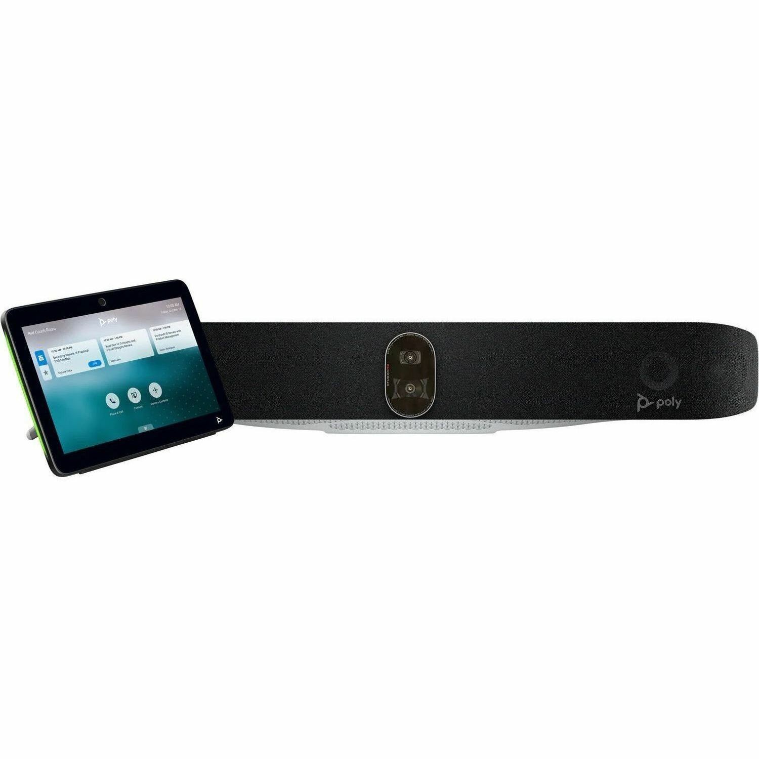 HP Poly Studio X72 - Utan Nätsladd - Paket FÖR Videokonferens (Videofält, Poly TC10 Pekstyrenhet) - Zoomcertifierad, Certifierad FÖR Microsoft-Teams - Svart - TAA-kompatibel - Power Adapter Included