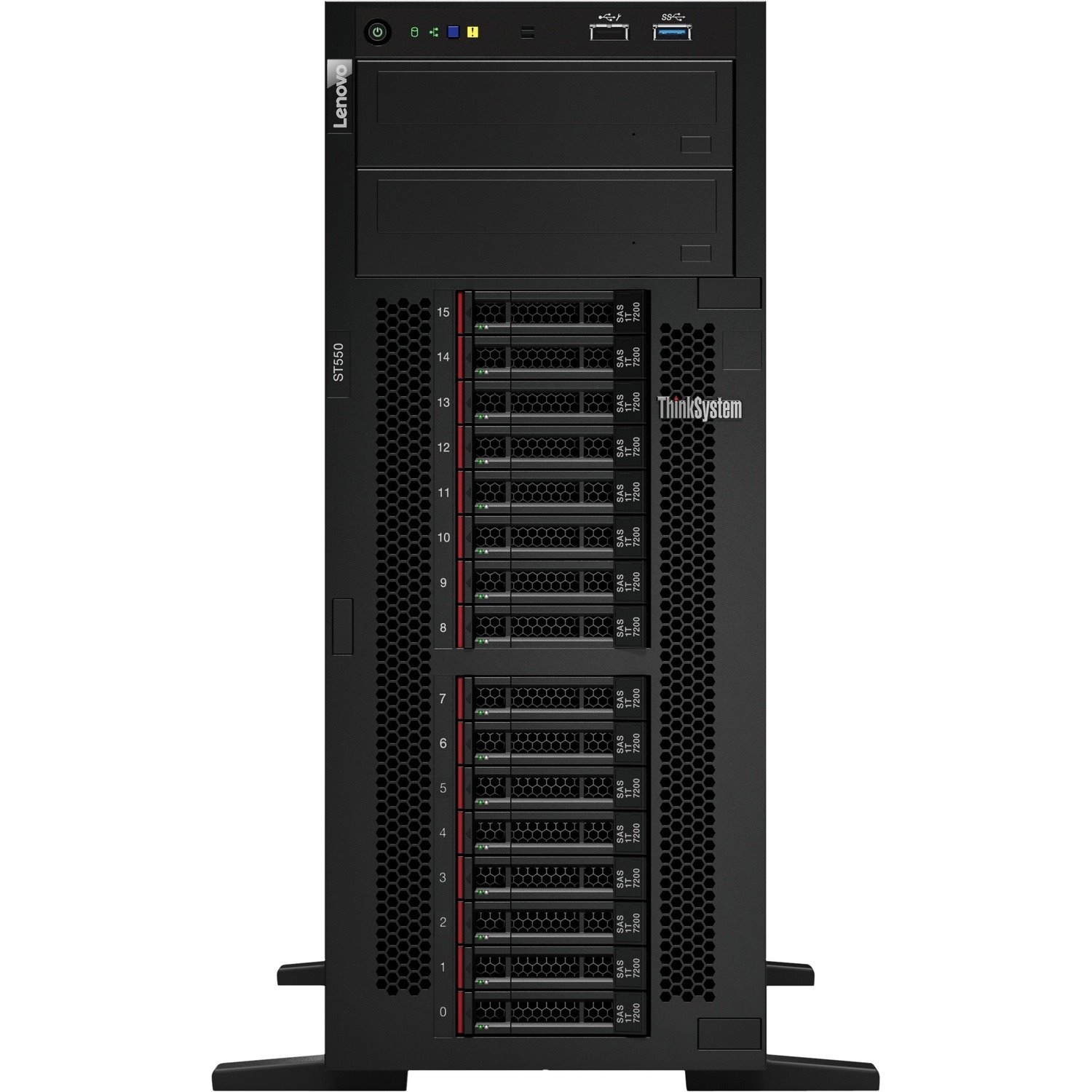 Lenovo ThinkSystem ST550 7X10A0A2AU 4U Tower Server - 1 Xeon Silver 4210 2.20 GHz - 16 GB RAM - 12Gb/s SAS, Serial ATA/600 Controller
