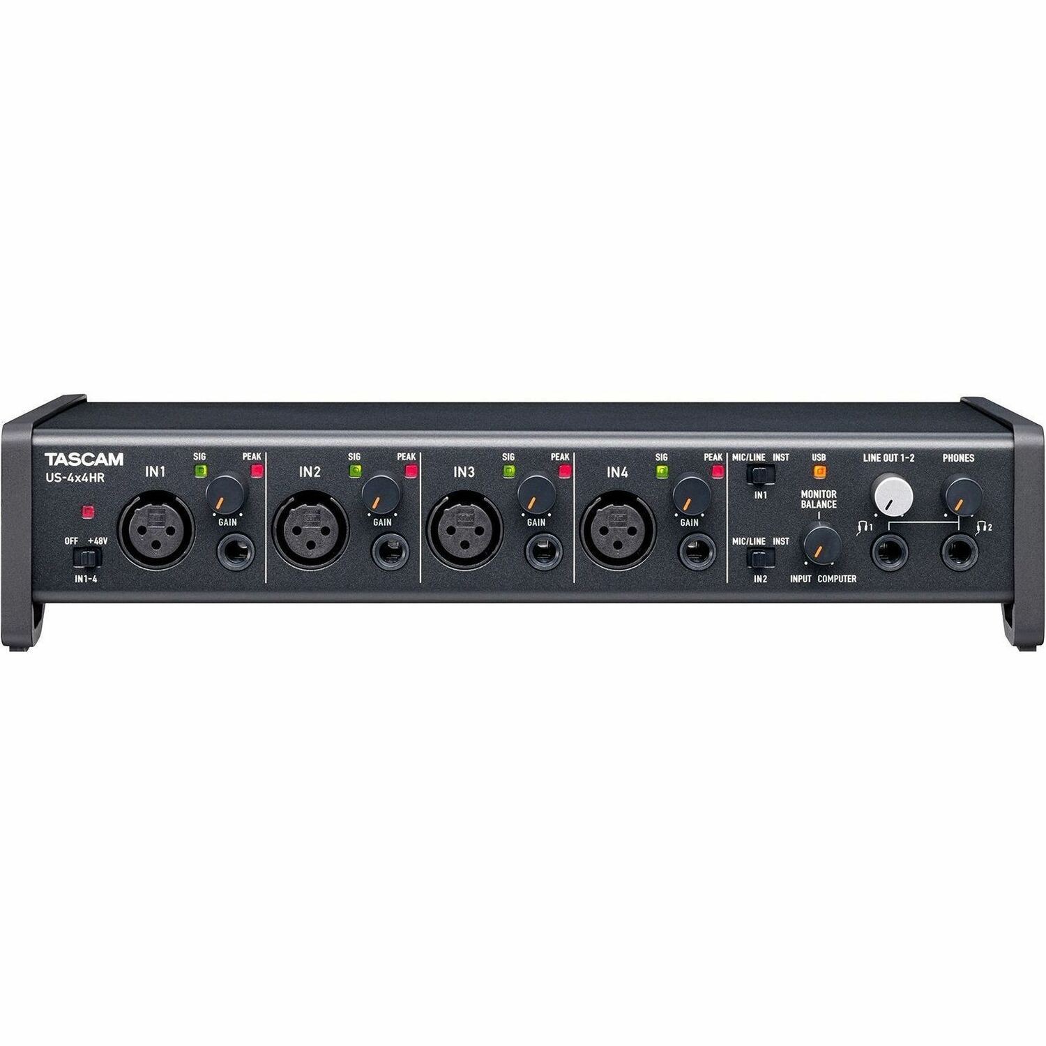 TASCAM 4Mic, 4IN/4OUT High Resolution Versatile USB Audio Interface