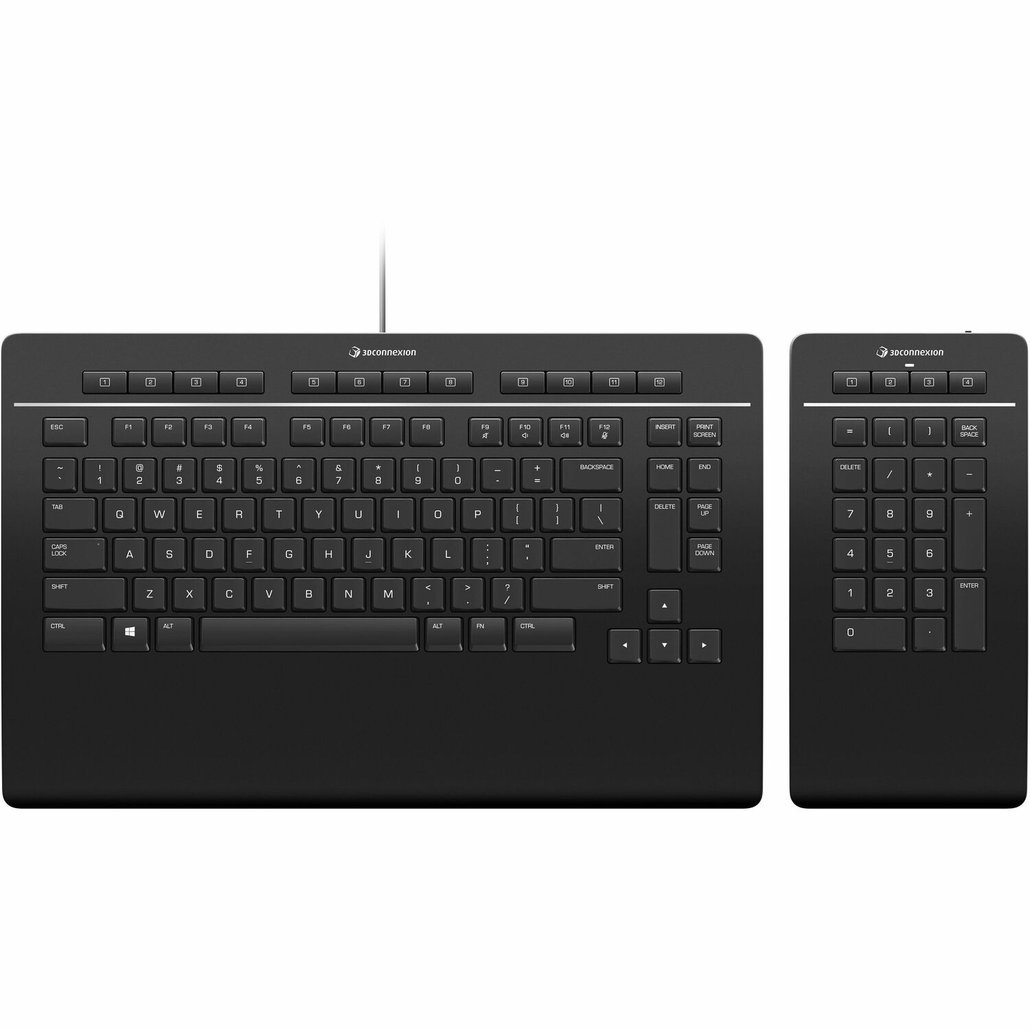 3Dconnexion Keyboard Pro with Numpad - Designed for CAD professionals, creatives and makers