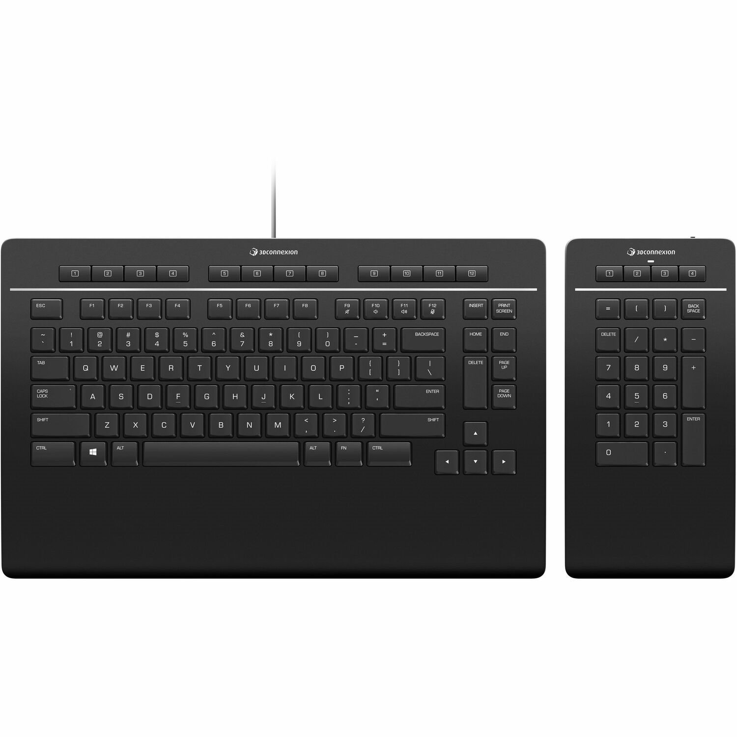 3Dconnexion Keyboard Pro with Numpad - Designed for CAD professionals, creatives and makers