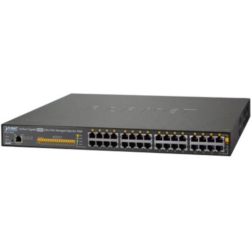 Planet 16-Port Gigabit 60W Ultra PoE Managed Injector Hub (600W)