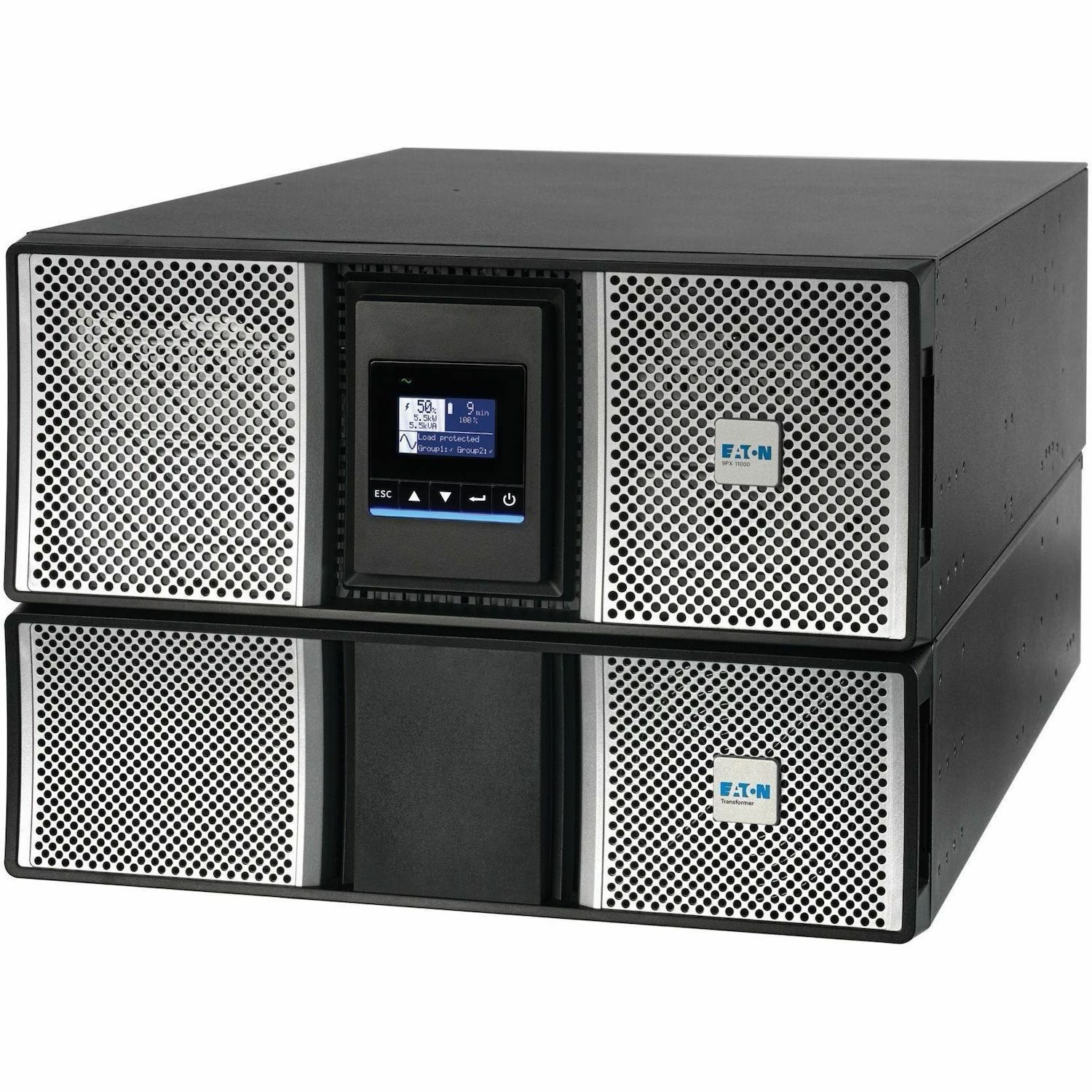 Eaton 9PX G2 11000VA 11000W 208/120V Online Double-Conversion UPS - Hardwired Input, 18x 5-20R and 3x L6-30R Outlets, Cybersecure Network Card, Maintenance Bypass, Extended Run, 7U Rack/Tower