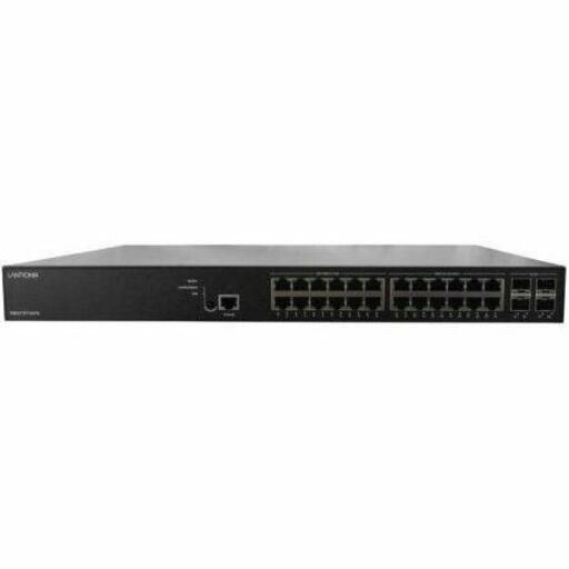 Managed Gigabit Ethernet PoE++ IEEE 1588v2 Switch; 12 10/100/1000Base-T ports + 12 100M/1G/2.5GBase-T ports + 4 10G SFP+ ports