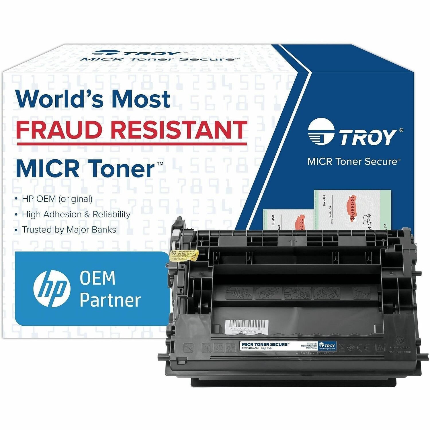 Troy Black Micr Secure Standard Yield Toner Cartridge For M610, M611 & M612 Series