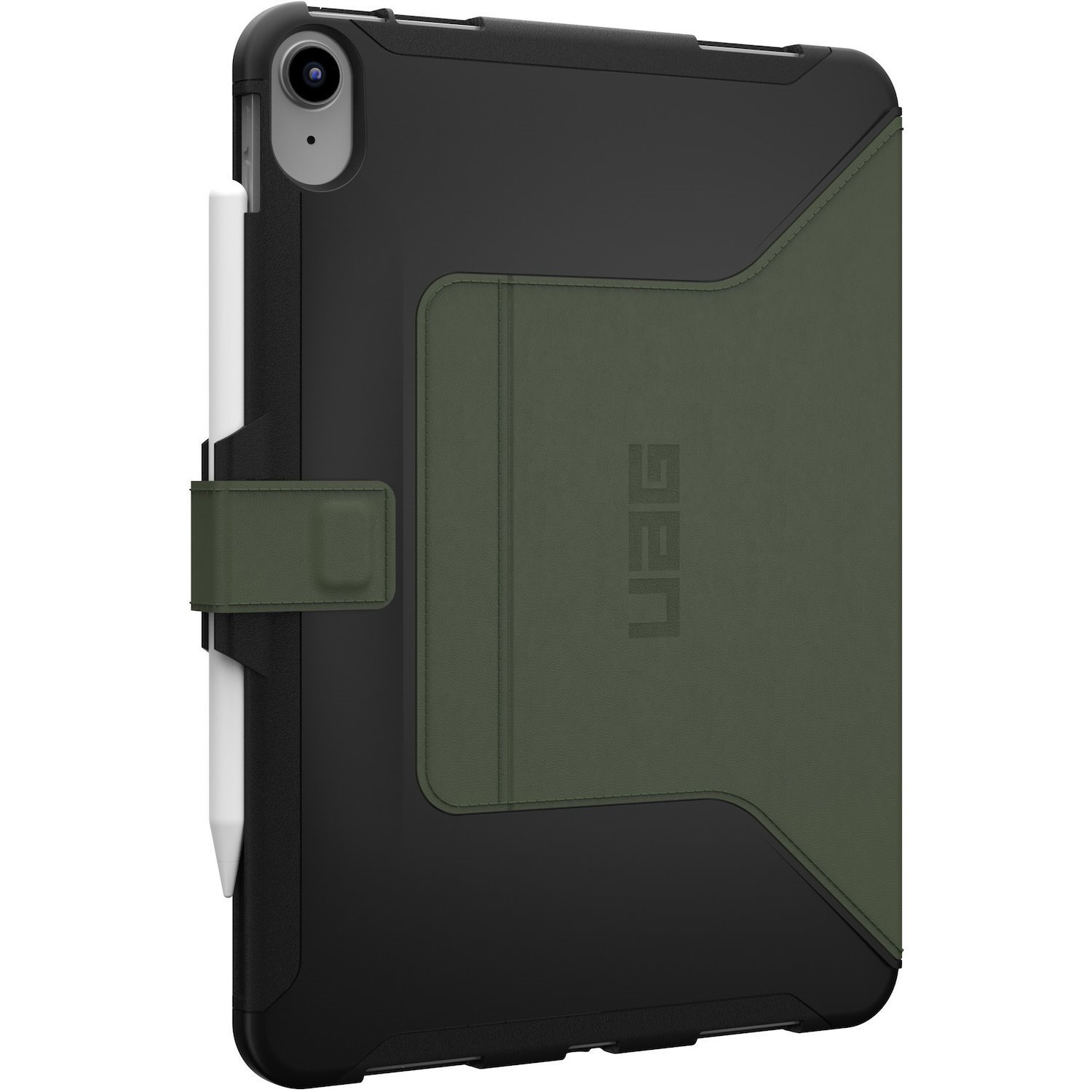 Urban Armor Gear Scout Carrying Case (Folio) for 10.9" Apple iPad (11th Generation), iPad (10th Generation), iPad (2022) Tablet - Black, Olive