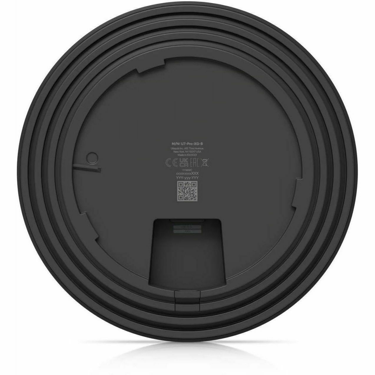 Ubiquiti U7 Pro XG Tri Band Wi-Fi 7 IEEE 802.11n/ac/ax/be/v/r/k 5.80 Gbit/s Wireless Access Point - Yes - Black