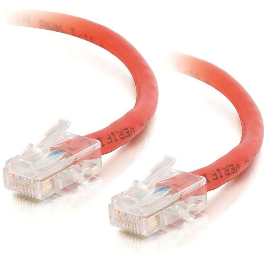 Cables To Go C2G Cat5e Crossover Patch Cable, Red, 100FT