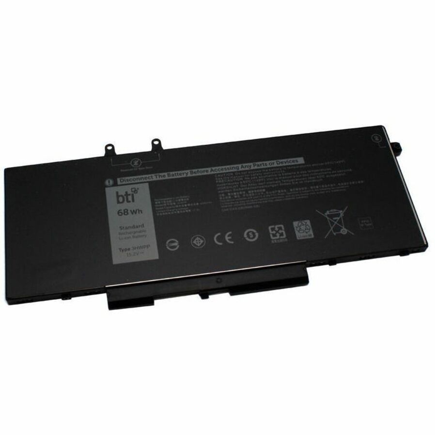 BTI 3HWPP-BTI 15.2V 68WHR LI-ION BATTERY 10X1J, 1VY7F, 3HWPP, 3PCVM, 3YNXM, JG75F, N2NLL, T6DC2, YPVX3