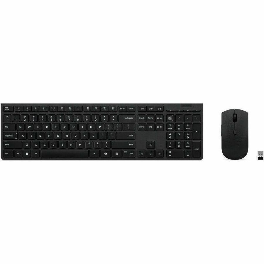 Lenovo Professional Wireless Rechargeable Combo Keyboard and Mouse -US English