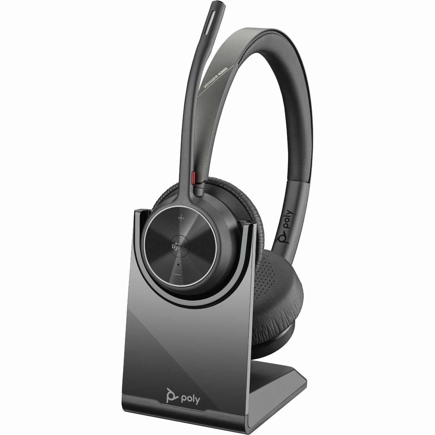 Poly Voyager 4300 UC 4320-M UC Wired/Wireless On-ear, Over-the-head Stereo Headset - Black