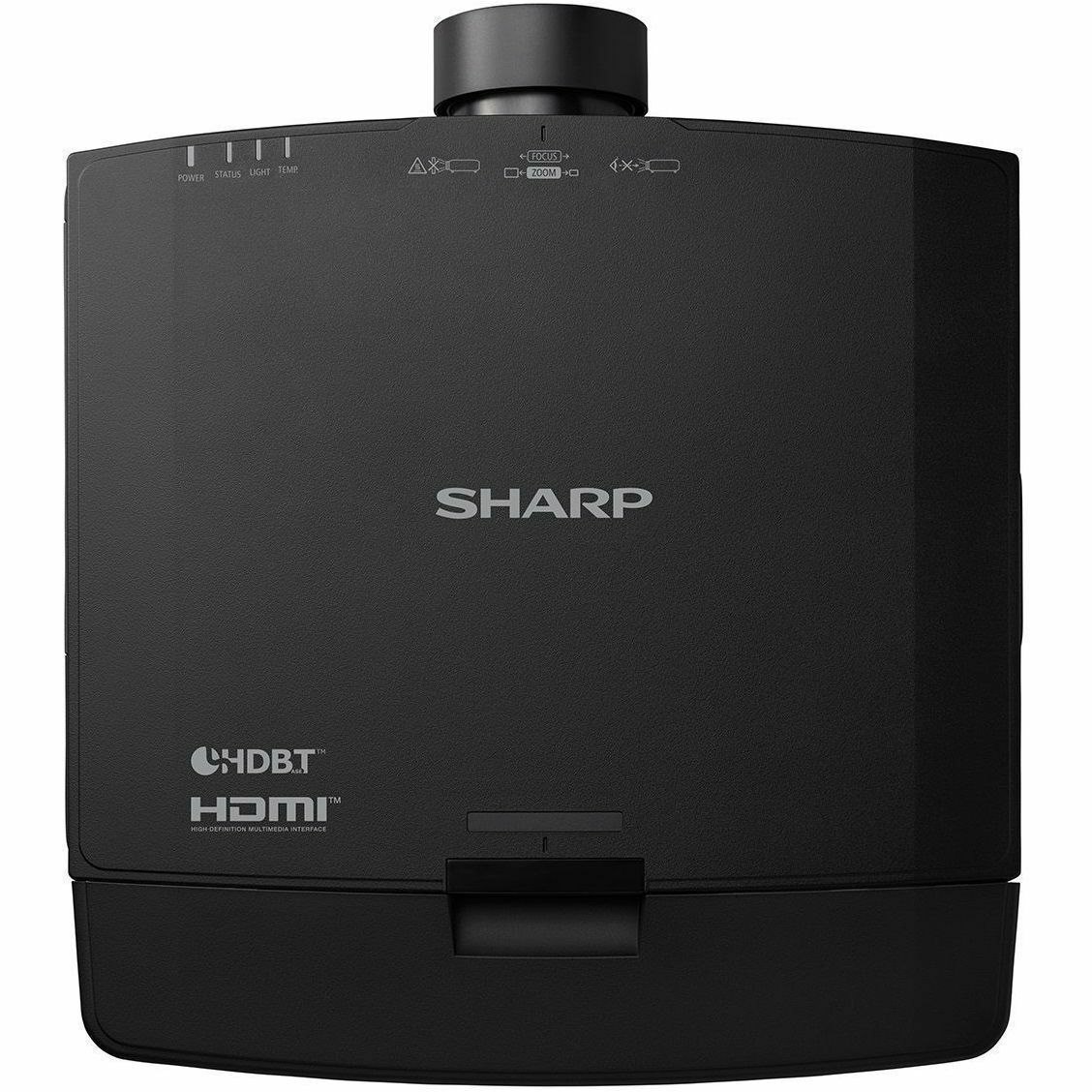Sharp NEC Display Professional V801U 3D Standard Throw 3LCD Projector - 16:10 - Ceiling Mountable - Black