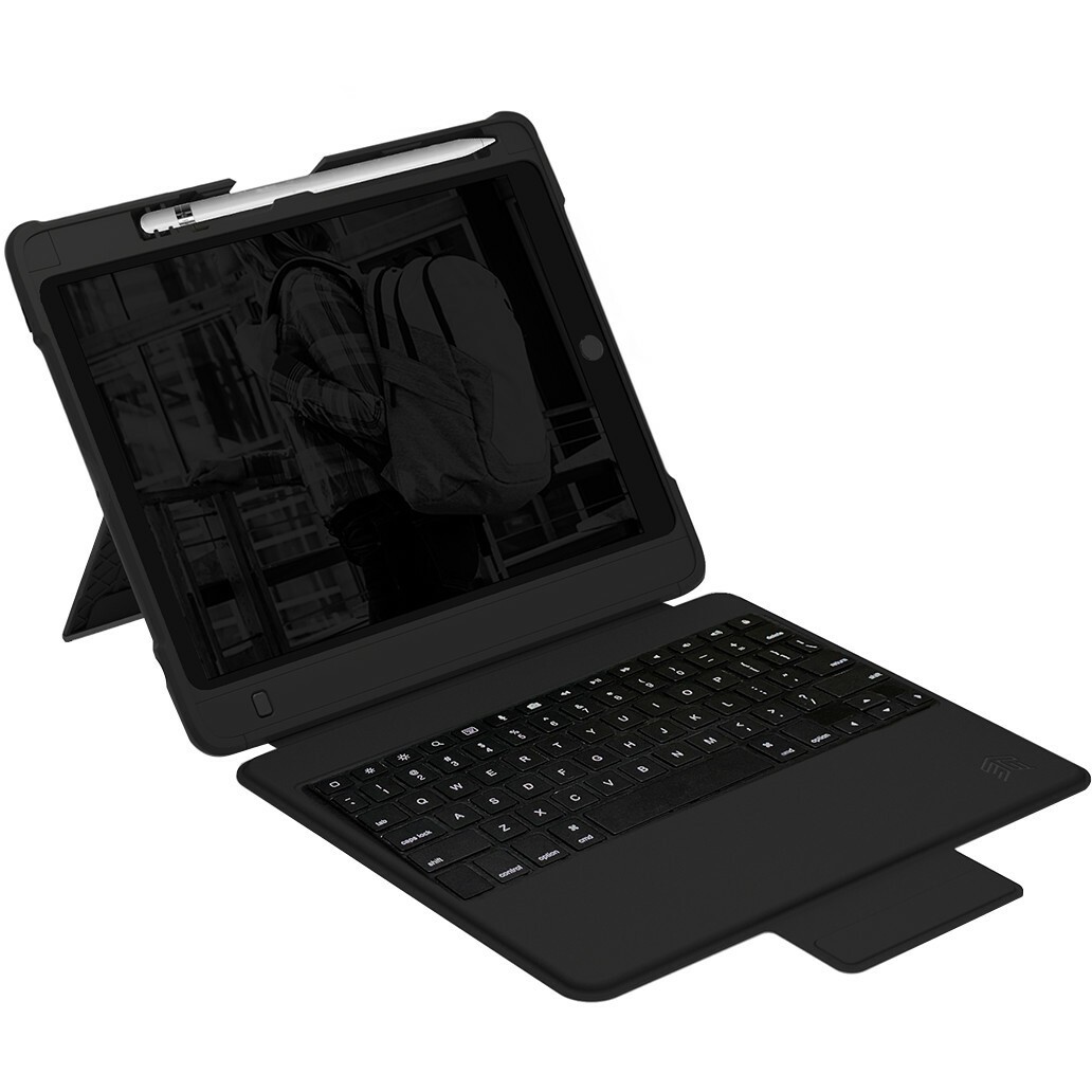 STM Goods Dux Keyboard/Cover Case (Flip) Apple iPad (7th Generation) Tablet - Black