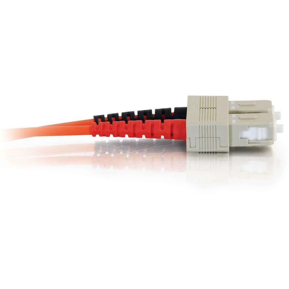 Cables To Go C2G SC-SC 62.5/125 Om1 Duplex Multimode Fiber Optic Cable, Orange, 5M, Taa