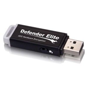 Kanguru Solutions Kanguru 64GB Defender Elite Secure Encrypted Usb 2.0 Flash Drive