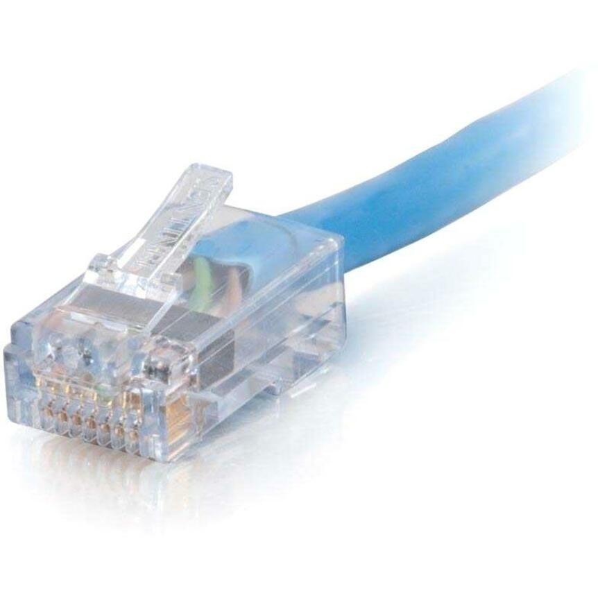 Cables To Go C2G Cat6 Non-Booted Utp Plenum CMP-Rated Unshielded Ethernet Network Patch Cable, Blue, 25FT, Taa