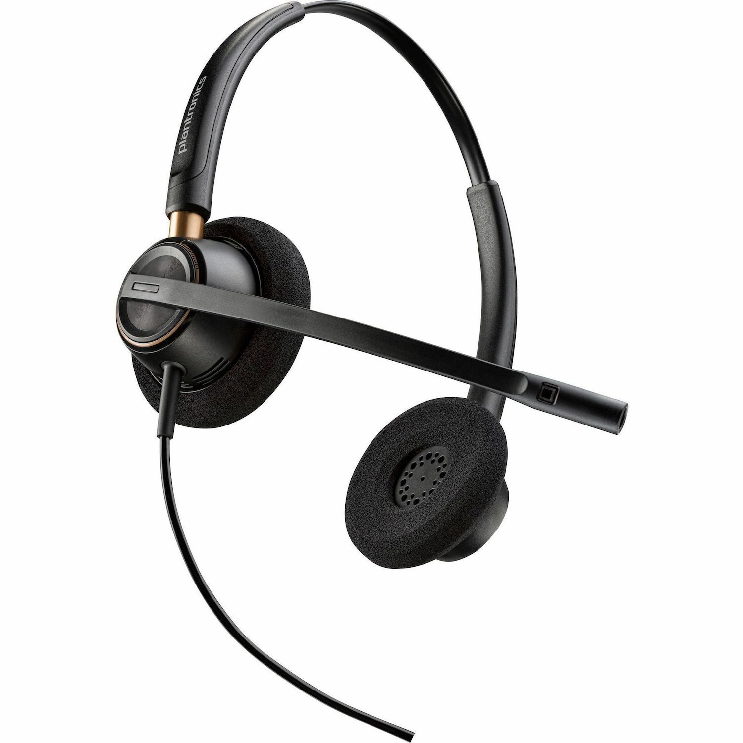 Poly EncorePro 525 Wired Over-the-head, On-ear Stereo Headset - Black