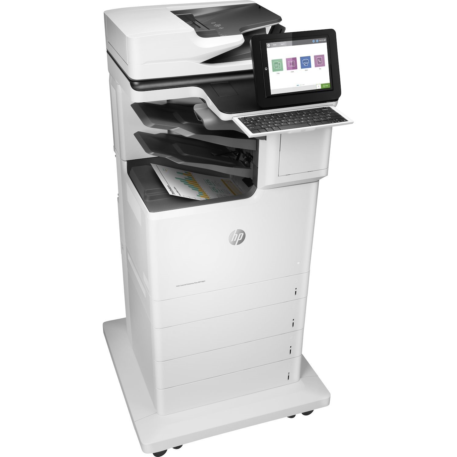 HP LaserJet M681z Laser Multifunction Printer - Color