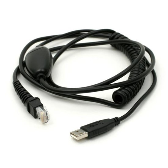 Unitech Usb Coiled Interface Cable, 69"