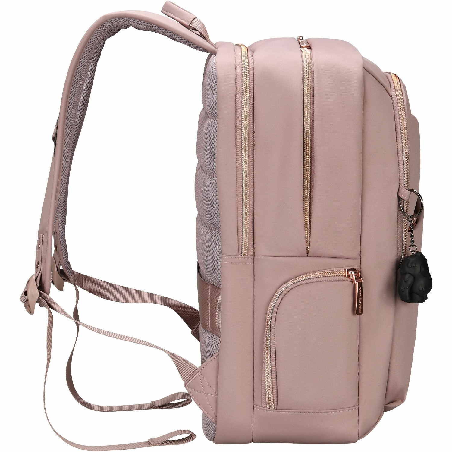 Swissdigital KATY ROSE NG Lotus L+ Smart Laptop Backpack - Sleek Tech Travel Bag with USB Charging Port, RFID Pocket, Eco-Friendly Fabric, Trolley Sleeve, Fits 16" Laptop & 12.9" Tablet, Power Bank Pocket, Mouse Pouch, Key Clip, Glasses Case Pocket, Water Bottle Holder, Multifunctional Pockets, and Ventilated Back Panel