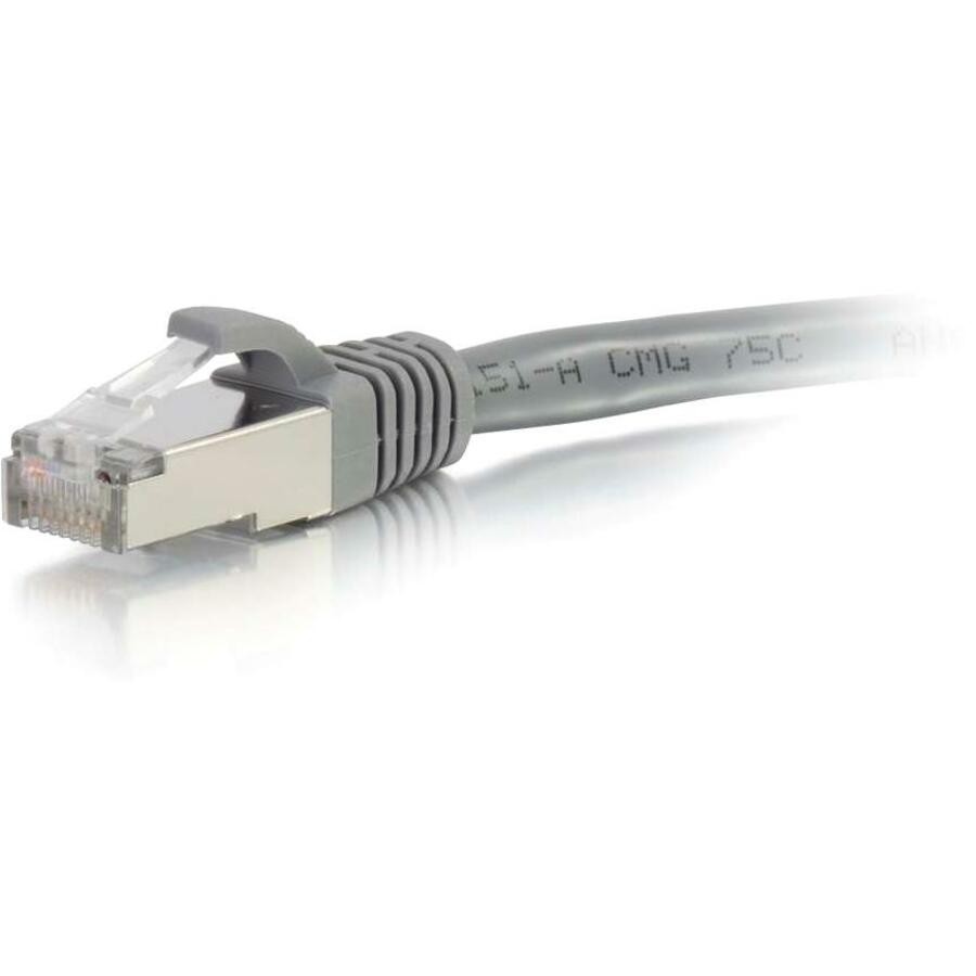 Cables To Go C2G Cat6a Snagless Shielded (STP) Network Patch Cable - Gray, 14FT