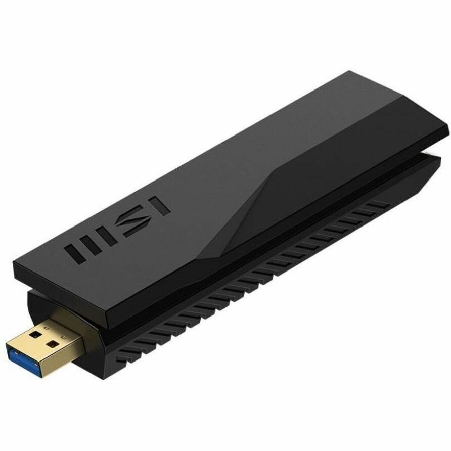MSI GUBE65 IEEE 802.11a/b/g/n/ac/ax/be Tri Band Wi-Fi Adapter for Router, Access Point, Desktop Computer, Notebook