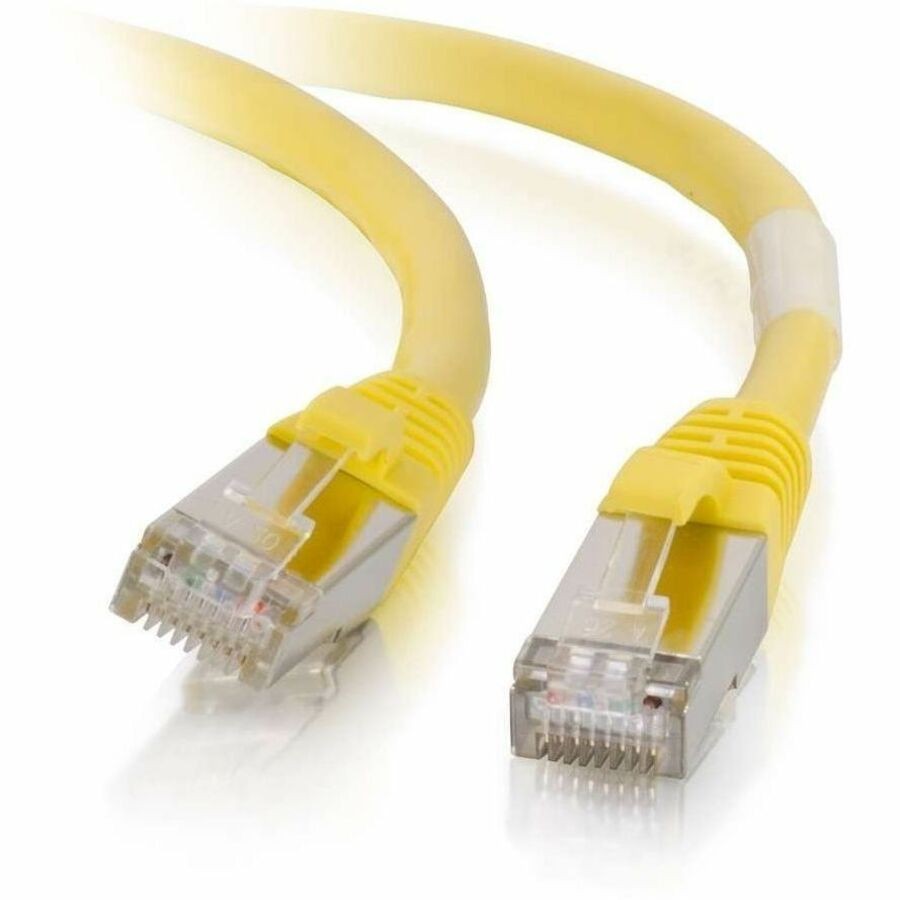 Cables To Go C2G Cat6 Snagless Shielded (STP) Network Patch Cable, Yellow, 14FT