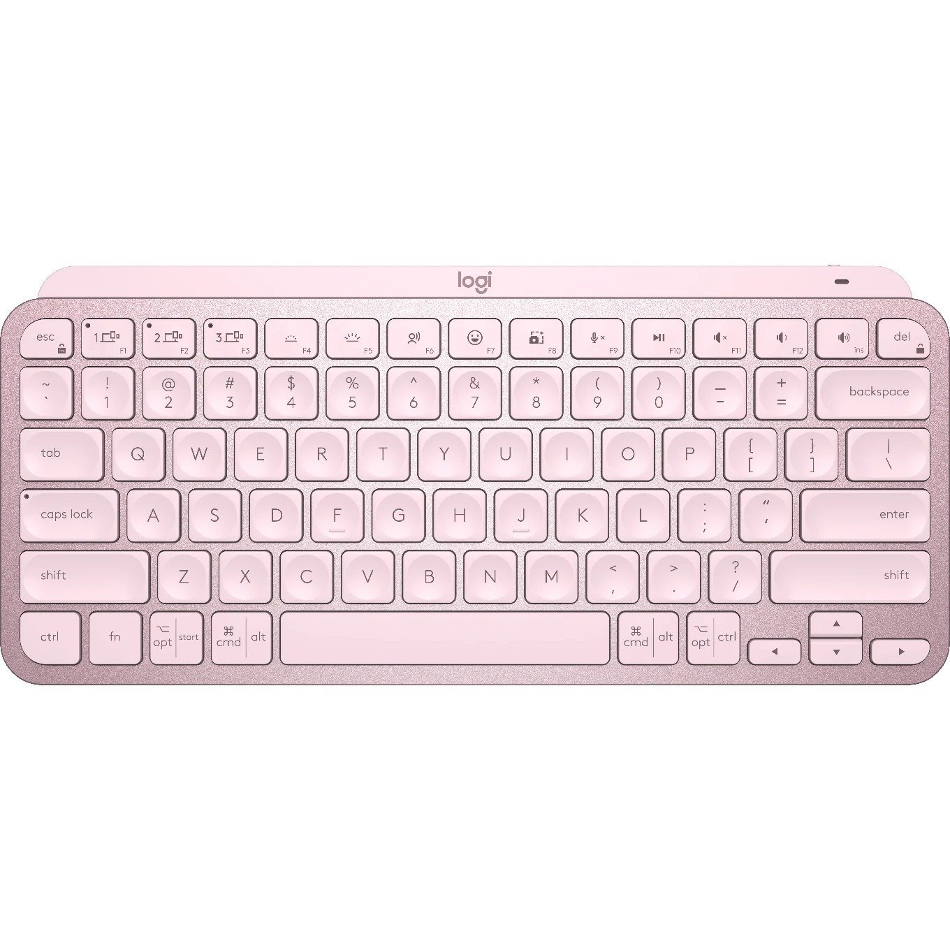Logitech MX Keys Mini Keyboard - Wireless Connectivity - Rose