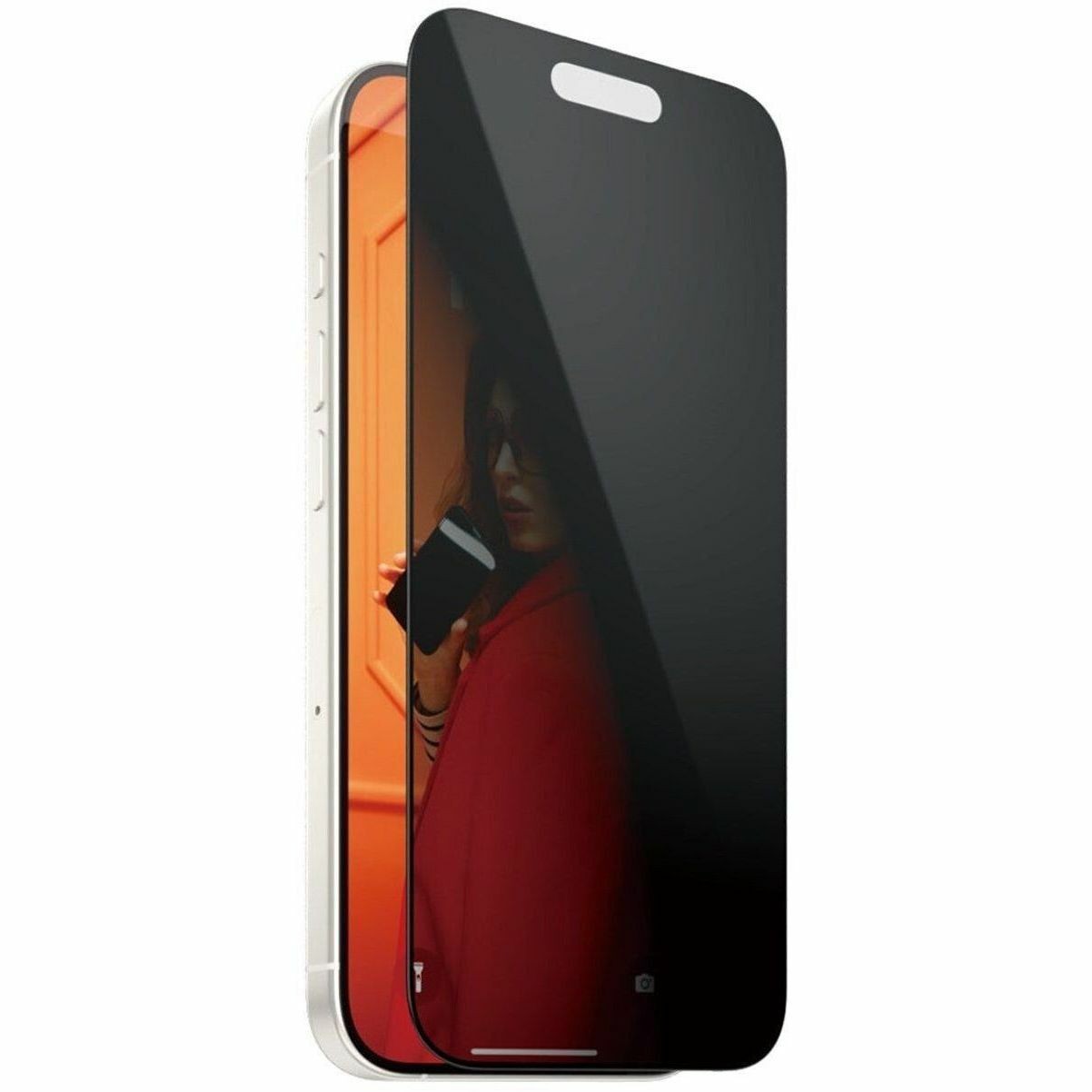 PanzerGlass Privacy Screen Protector iPhone 15 Pro | Ultra-Wide Fit with EasyAligner Clear