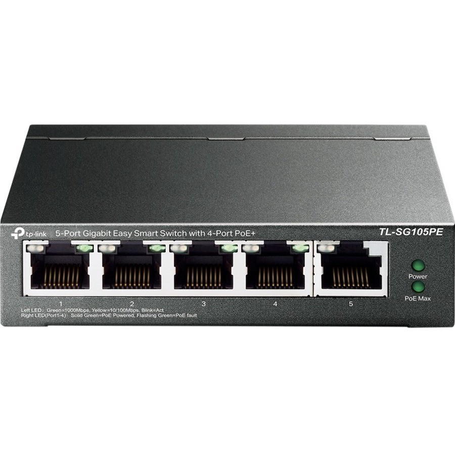 TP-Link TL-SG105PE 5 Ports Ethernet Switch - Gigabit Ethernet - 10/100/1000Base-T