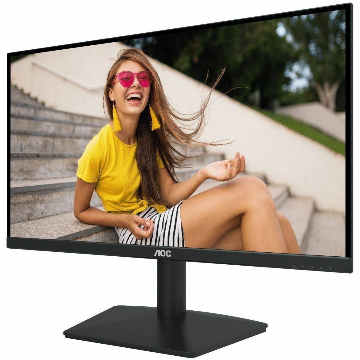 AOC 24B15H3 24" Class Full HD LCD Monitor - 16:9 - Black