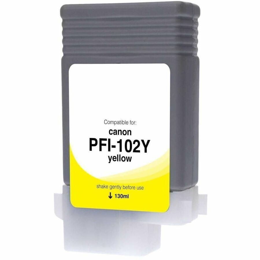 WF Non-OEM New Yellow Wide Format Ink Cartridge for Canon PFI-102 (0898B001)