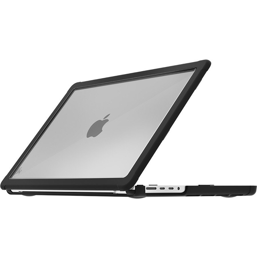 STM Goods Dux Case for Apple MacBook Pro - Textured Rubber Feet - Black, Transparent