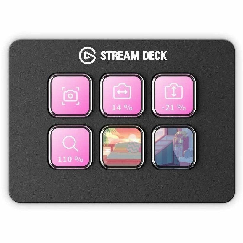 Corsair Elgato Stream Deck Mini - Live Content Creation Controller With 6 Customizable LCD Keys