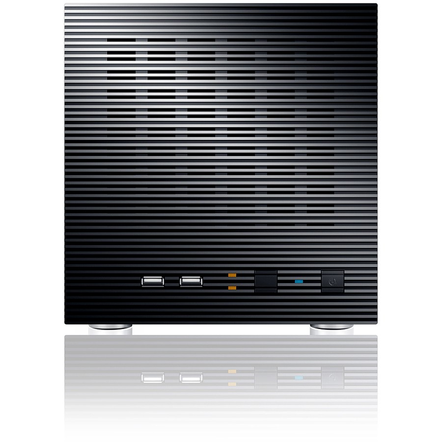 Sans Digital AccuNAS AN4L+ - 64bit 4 Bay NAS + iSCSI with Intel ATOM Dual Core CPU (Black)