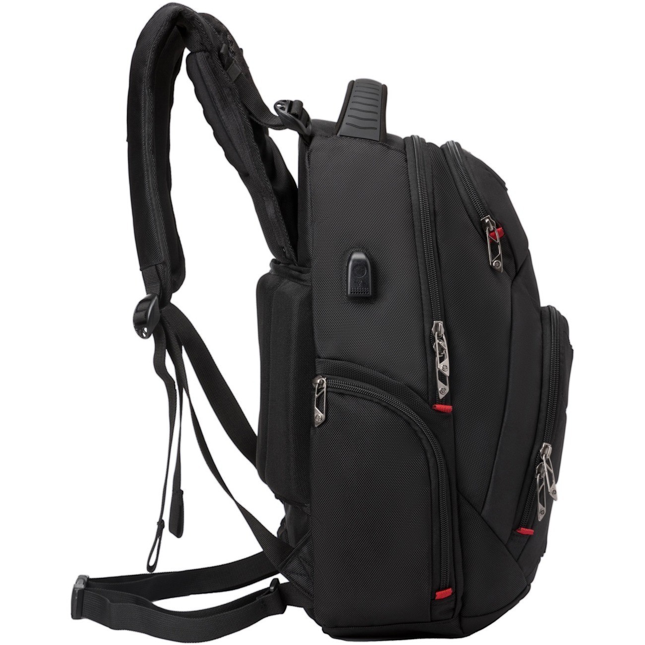 Swissdigital NEPTUNE Massage Backpack - Travel & Work Bag with Patented Massage System, USB Charging Port, RFID Protection, Trolley Sleeve, Extra Large Capacity, Padded Laptop Compartment, Fits 16" laptop, Water Bottle Holder, Sunglasses Pocket, Multi-Function Organizer, Breathable Air-Mesh Back Panel, and Durable Design