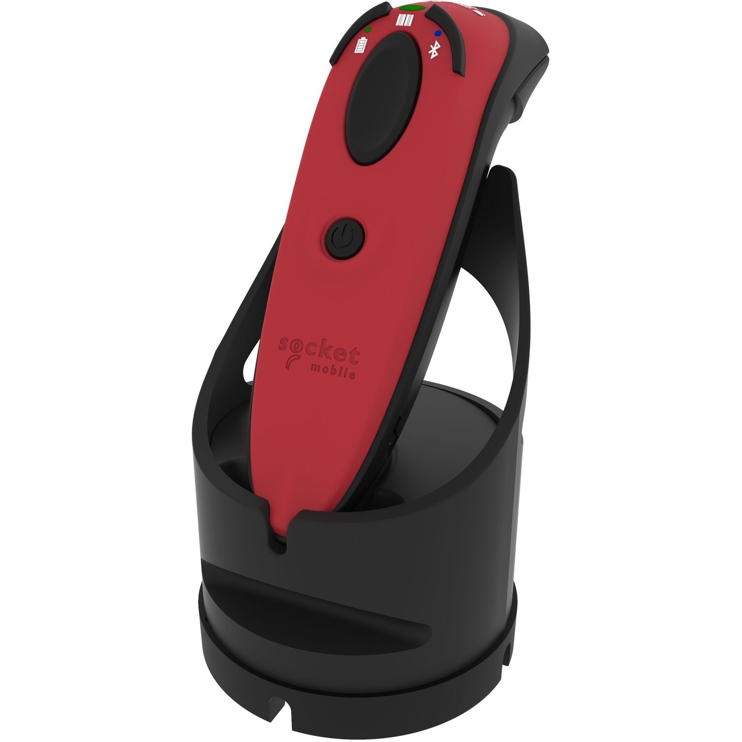 Socket Mobile DuraScan D720 Rugged Warehouse Handheld Barcode Scanner - Wireless Connectivity - Red - USB Cable Included