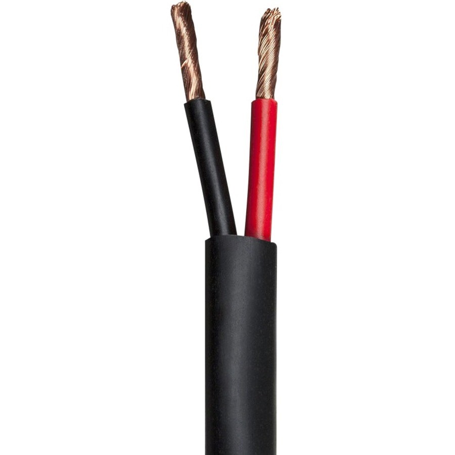 Monoprice 2-Conductor 12Awg CMP Rated Speaker Wire, Black, 100FT