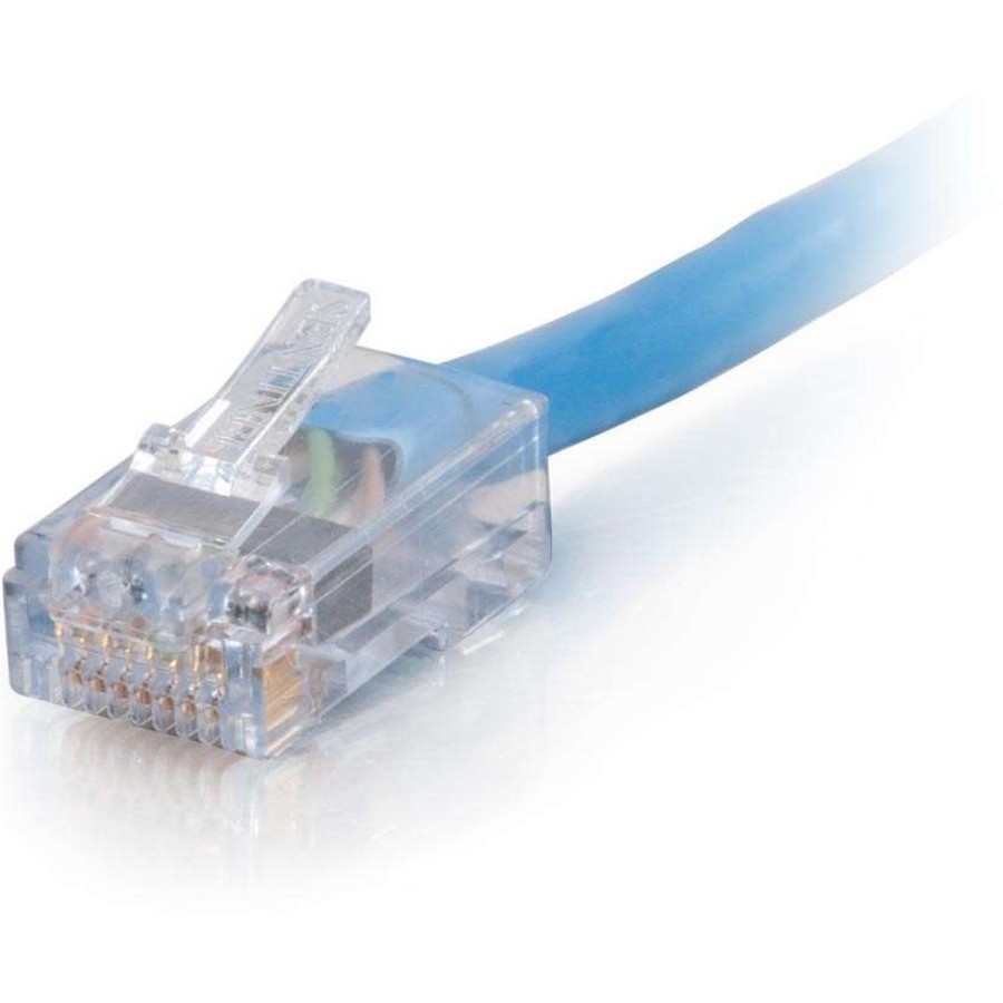 Cables To Go C2G Cat6 Patch Cable, Non-Booted, Blue, 50FT