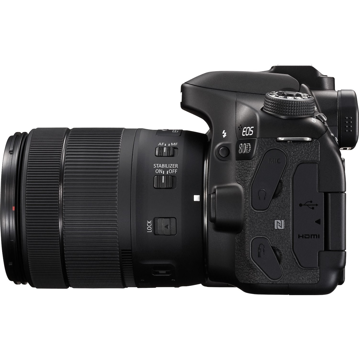 Canon EOS 80D 24.2 Megapixel Digital SLR Camera with Lens - 0.71" - 5.31"