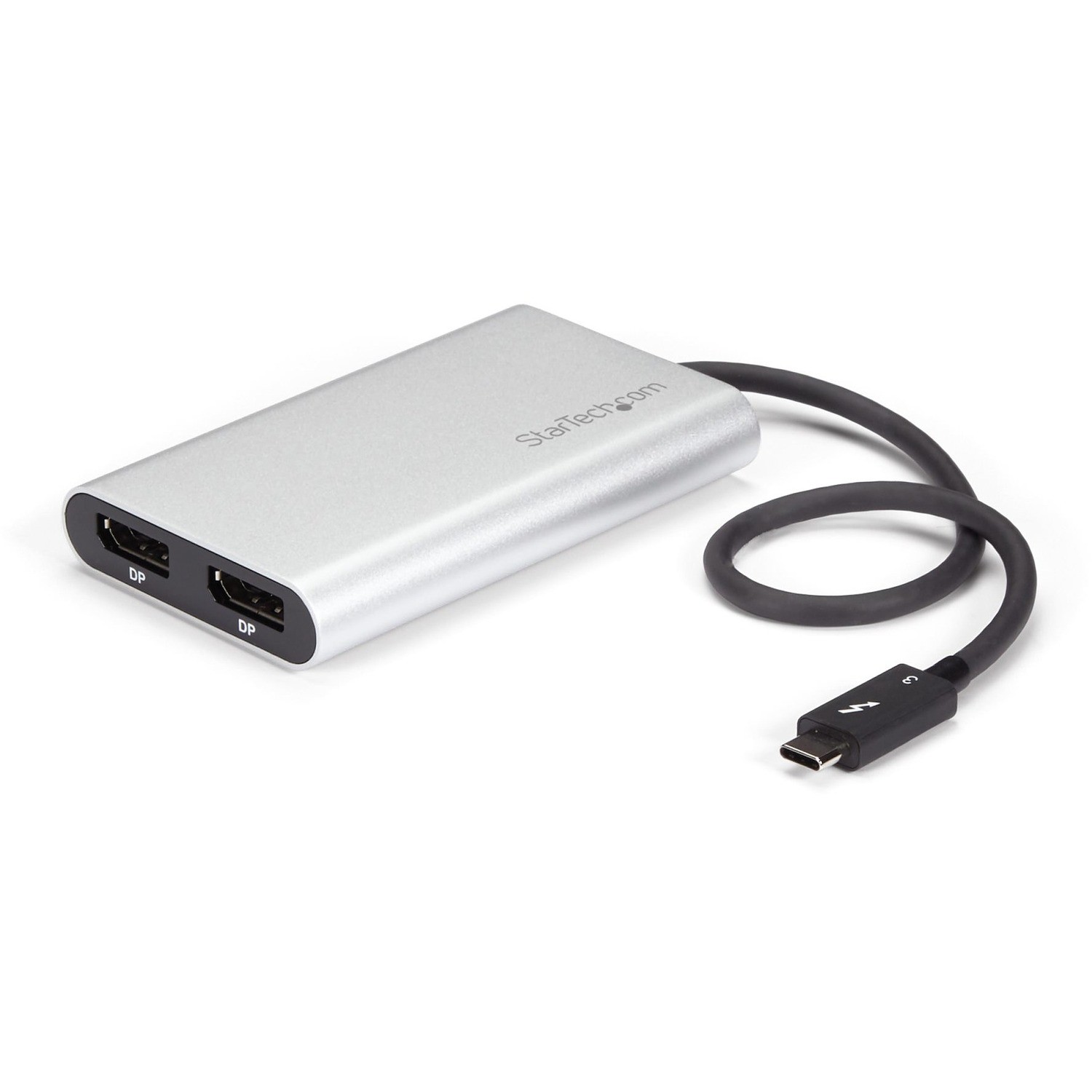 StarTech.com Thunderbolt 3 to Dual DisplayPort Adapter - 4K 60Hz Dual Monitor TB3 DisplayPort 1.2 Video Adapter - Thunderbolt 3 Certified