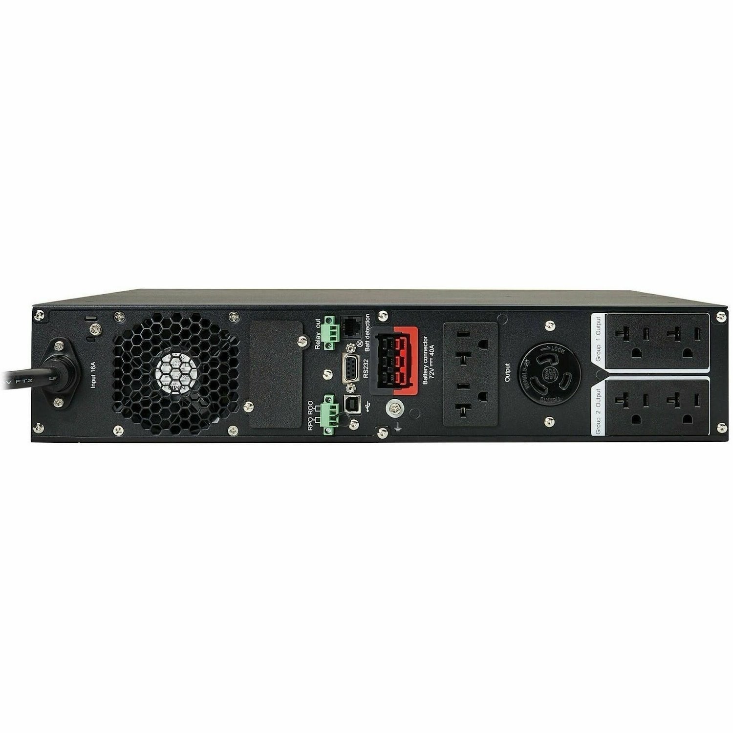 Eaton Tripp Lite Series SmartOnline 2000VA 1800W 120V Double-Conversion Sine Wave UPS - 7 Outlets, Extended Run, Network Card Option, LCD, USB, DB9, 2U Rack/Tower, TAA