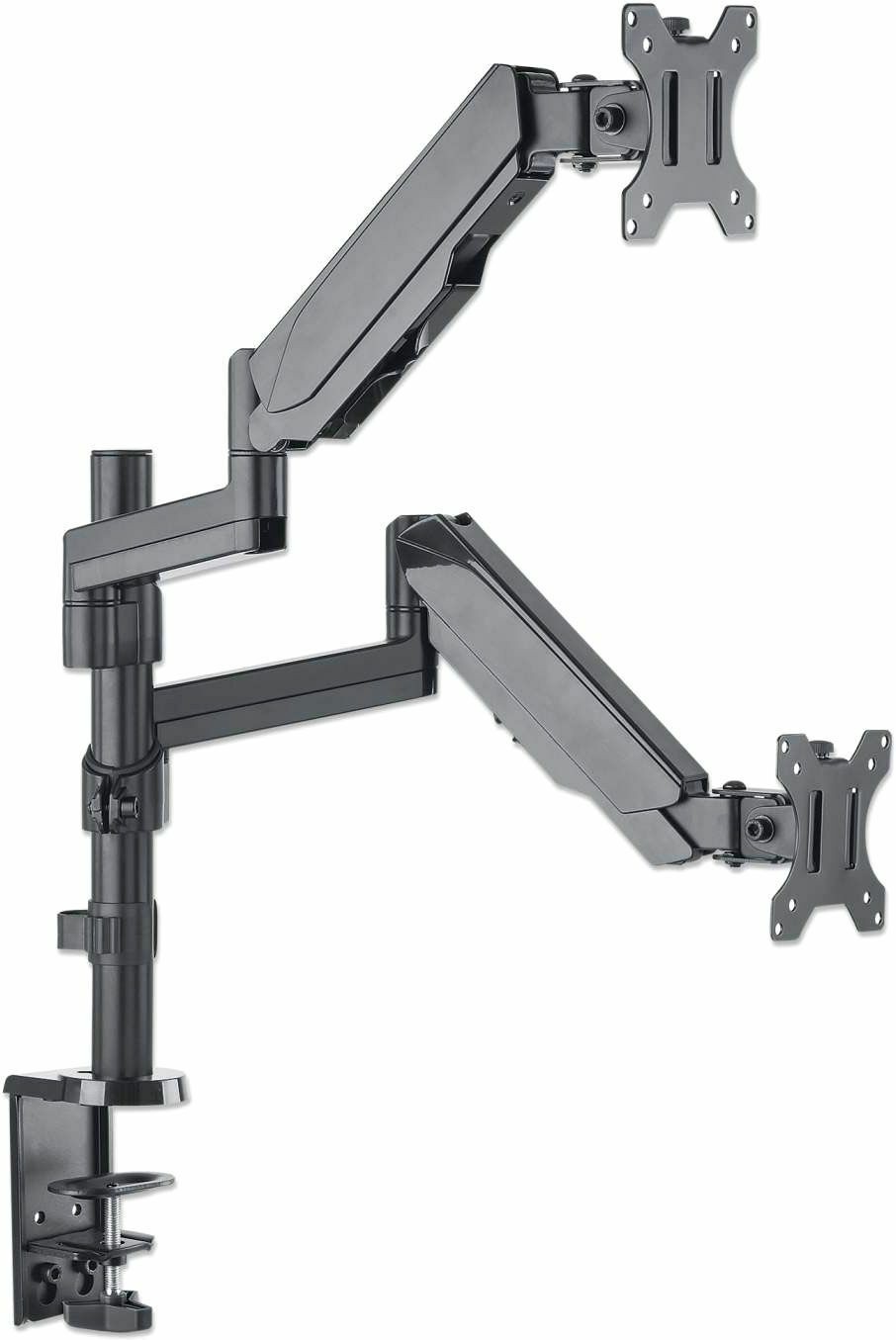 Manhattan Universal Gas Spring Dual Monitor Mount For 17"-32" Displays