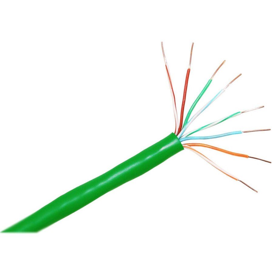 ClearLinks 1000FT Cat. 5E 350MHZ Green Solid PVC UTP Bulk