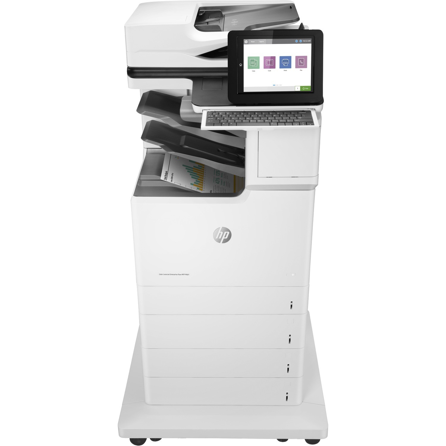 HP LaserJet M681z Laser Multifunction Printer - Color
