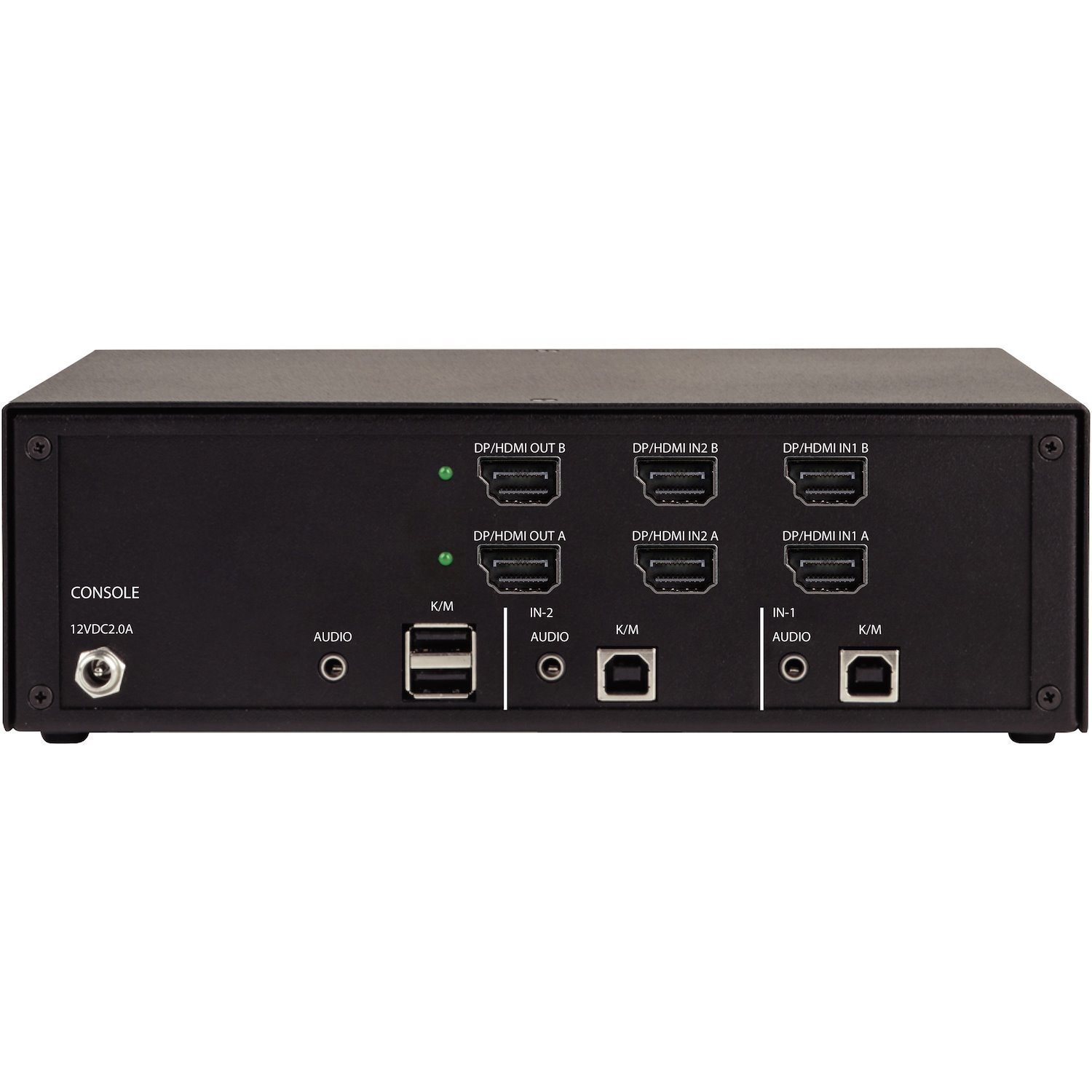Black Box KVM Switch, NIAP 4.0 Certified - 2-Port, Dual-Monitor, FlexPort HDMI/DisplayPort
